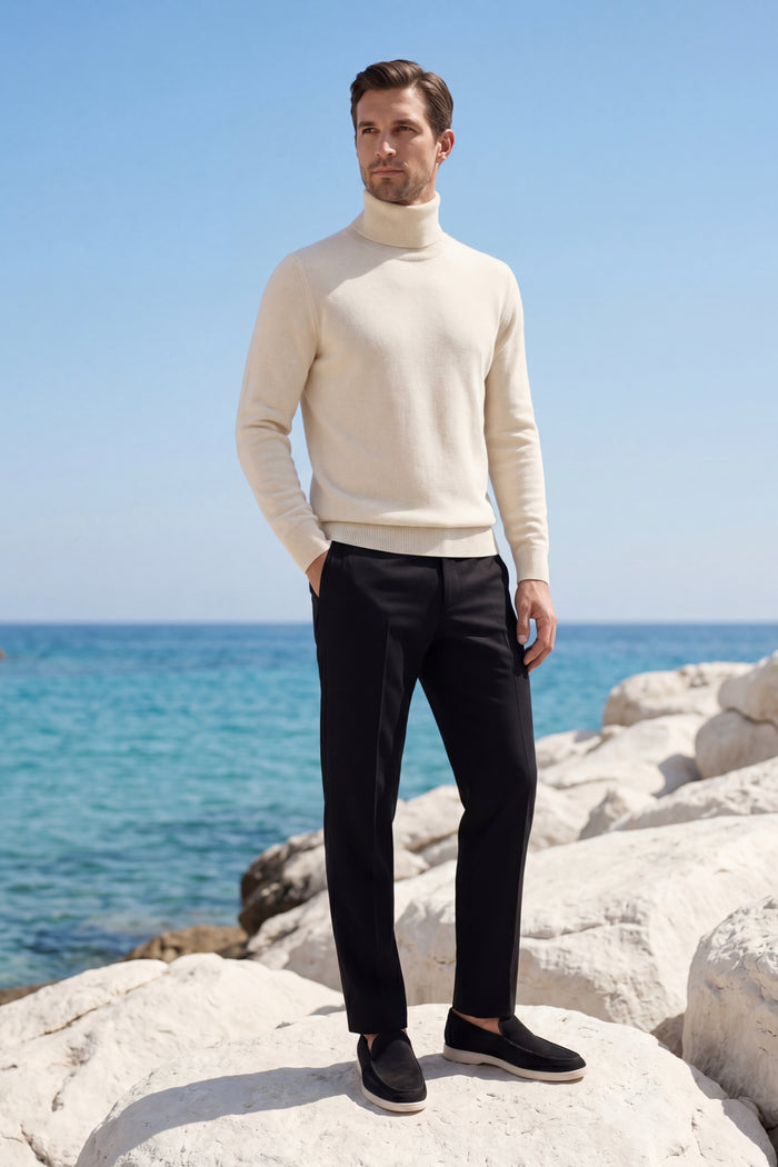 Avenzo Cashmere Turtleneck Ivory