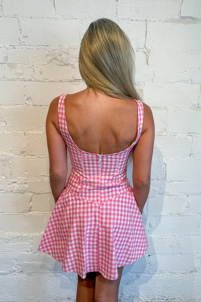 Betty Checker Mini Dress, Checker Dress, Mini Spring Dress, Spring and Summer Dresses, Easter Dress, Adeline Boutique, Dallas Boutique, Boutique Dresses