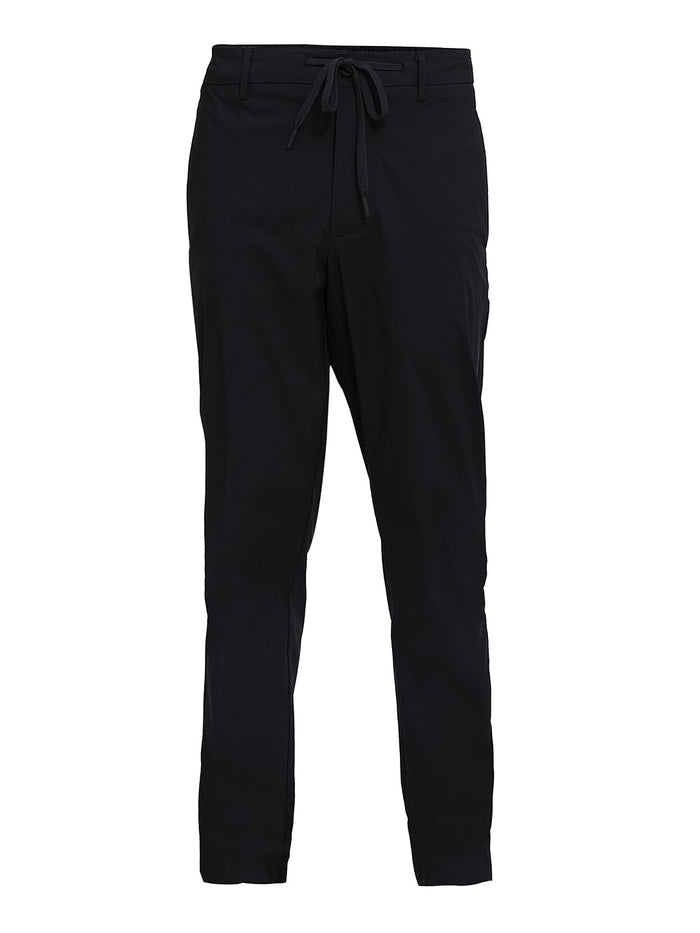 Black Organic Cotton Casual Pants
