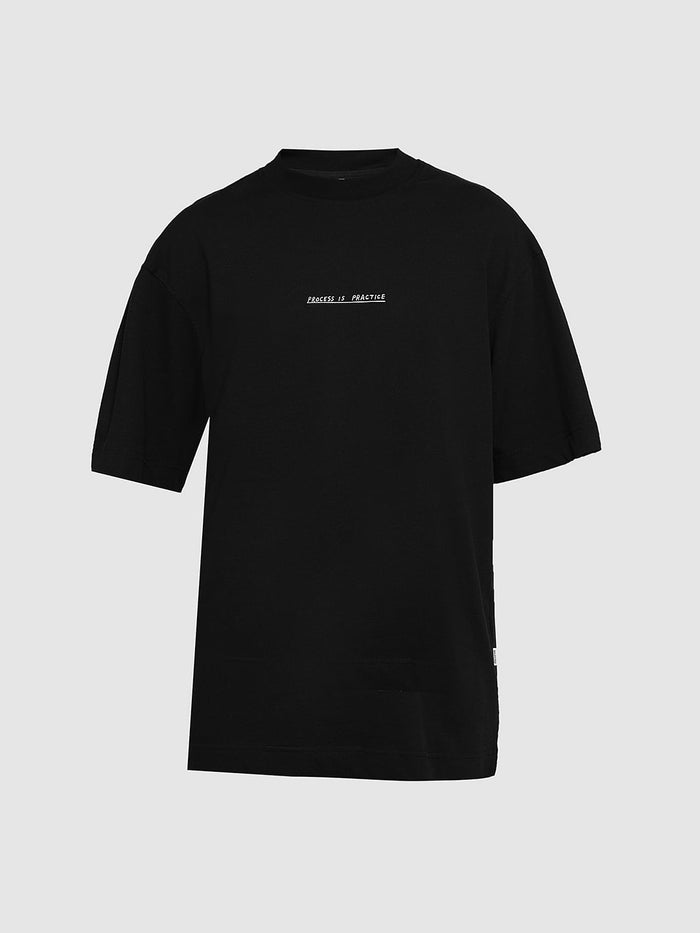 Black Printed Organic Cotton T-Shirt