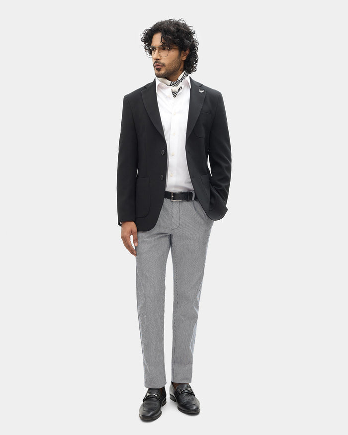 Black Solid Blazer - Rafferty