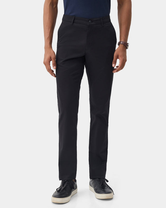 Black Solid Khakis - Sinai