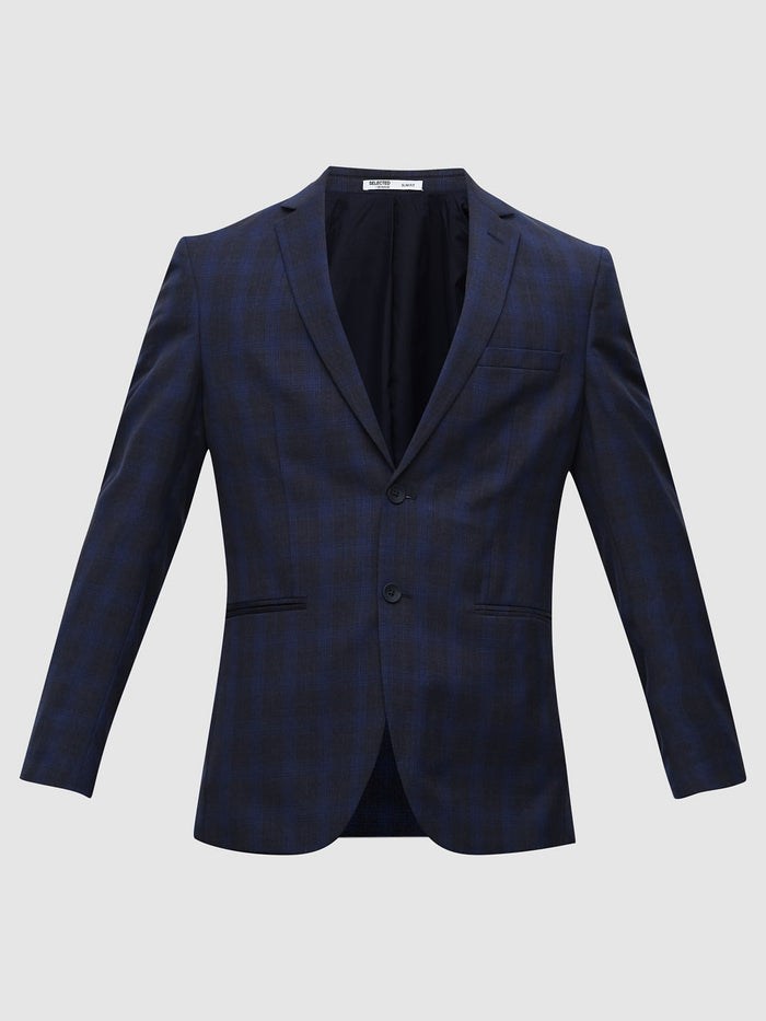 Blue Check Suit-Set Blazer