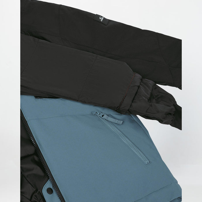 Boy's Cruz Block Snow Jacket - Black Out Colour Block
