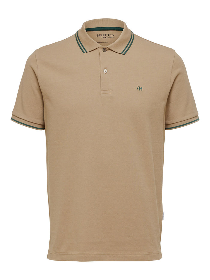 Brown Organic Cotton Polo T-shirt