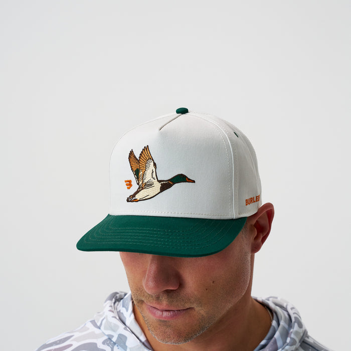 Cap - Flying Duck - Cream & Green