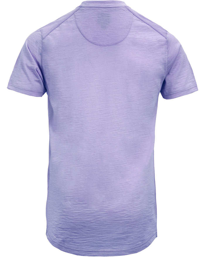 CASSIUS MERINO JERSEY CREW NECK T-SHIRT - LAVENDER