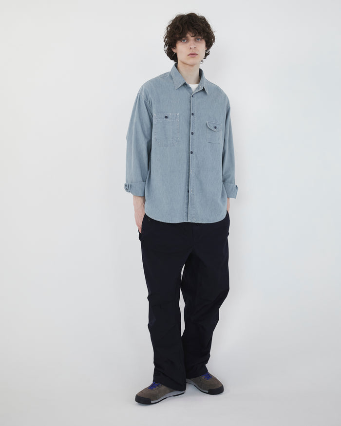 Chambray L/S Shirt Mid Blue