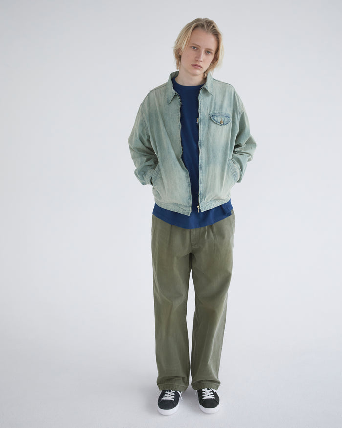 Chambray Swing Jacket Aged Blue