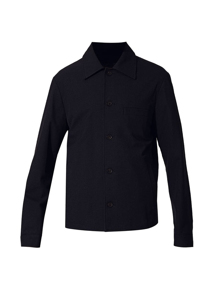 Dark Blue Regular Fit Hybrid Blazer