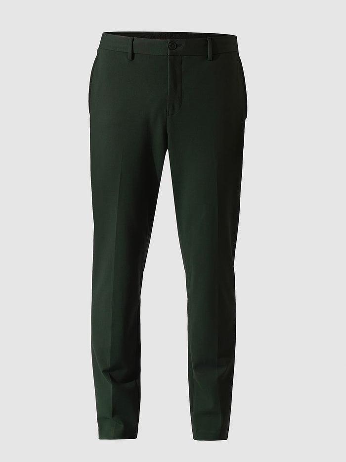 Dark Green Jersey Suit-Set Trousers