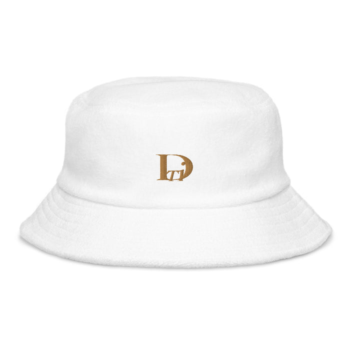 DTI logo Terry cloth bucket hat