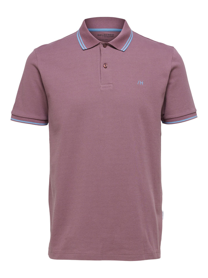 Dull Pink Organic Cotton Polo T-shirt