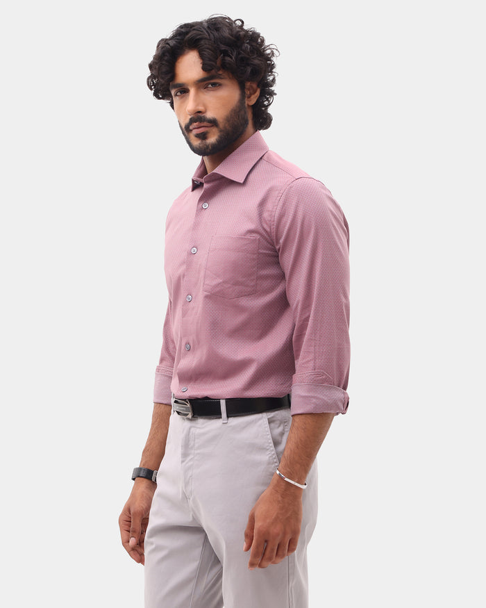 Dusty Pink Textured Shirt - Soben