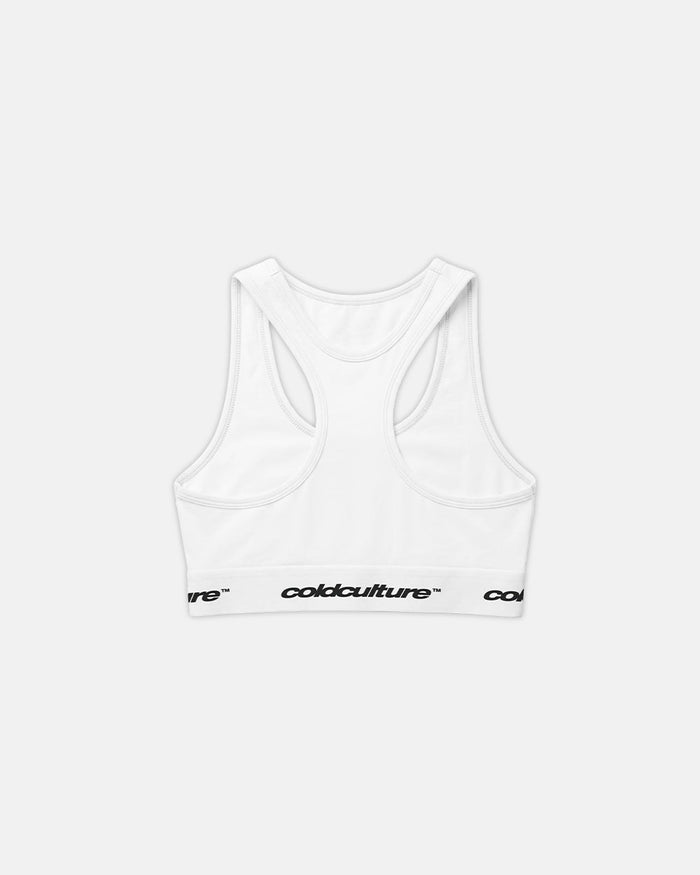 GIRLS CLUB BRA PACK WHITE AND GREY - white and grey bralette two-pack, flat lay - Cold Culture