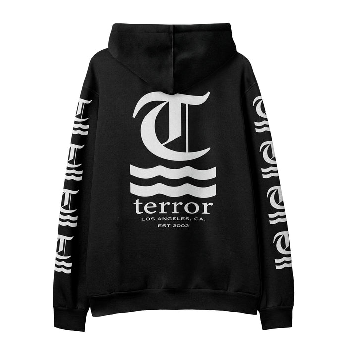 terrror Hot Water Logo Black Pullover back