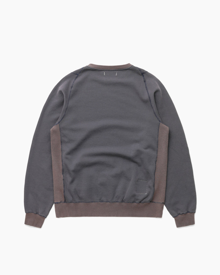 Khakis nonnative DWELLER CREW PULLOVER COTTON SWEAT Navy