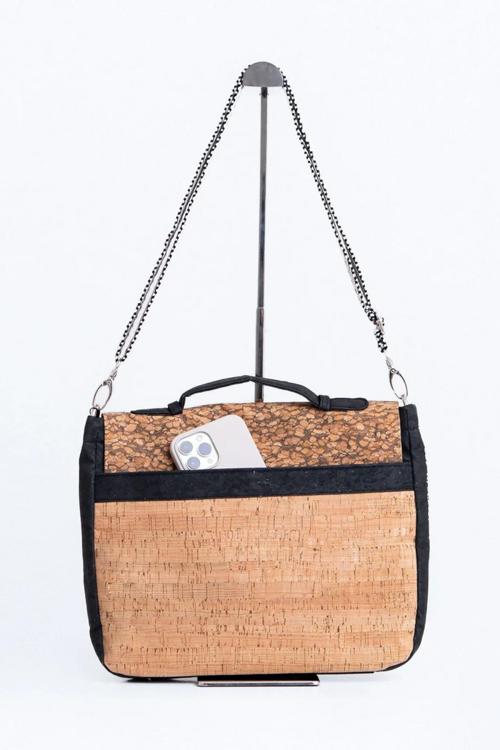 KORK Crescent Cork Messenger - Black
