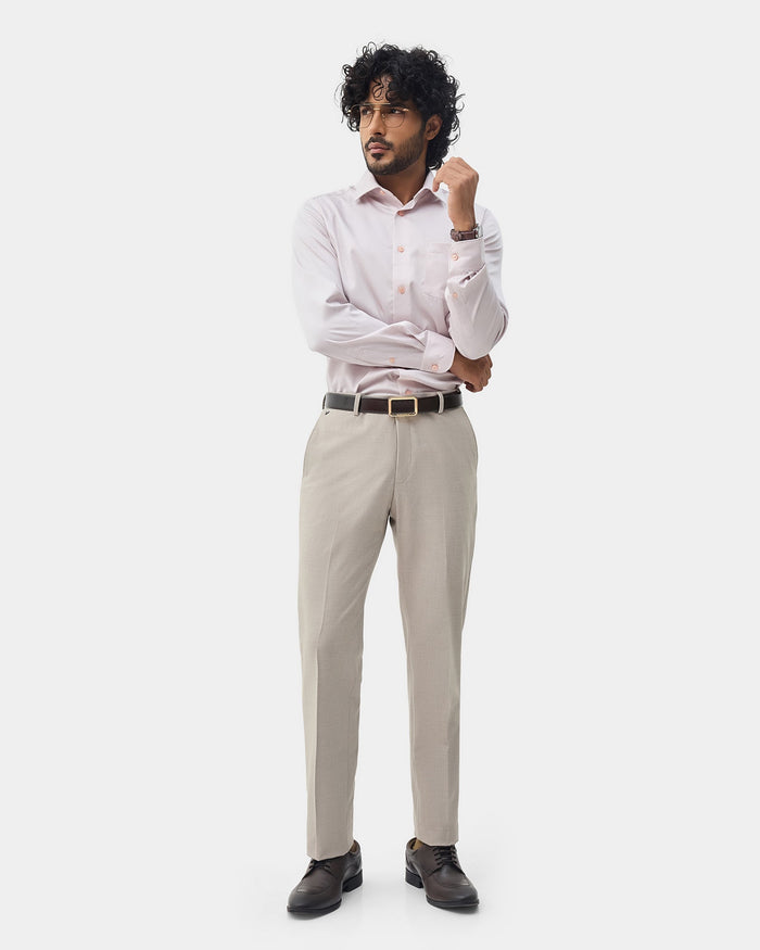 Light Pink Solid Shirt - Sylvia