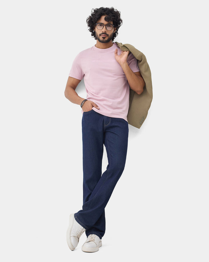 Lilac Crew Neck Printed T-Shirt - Marimo