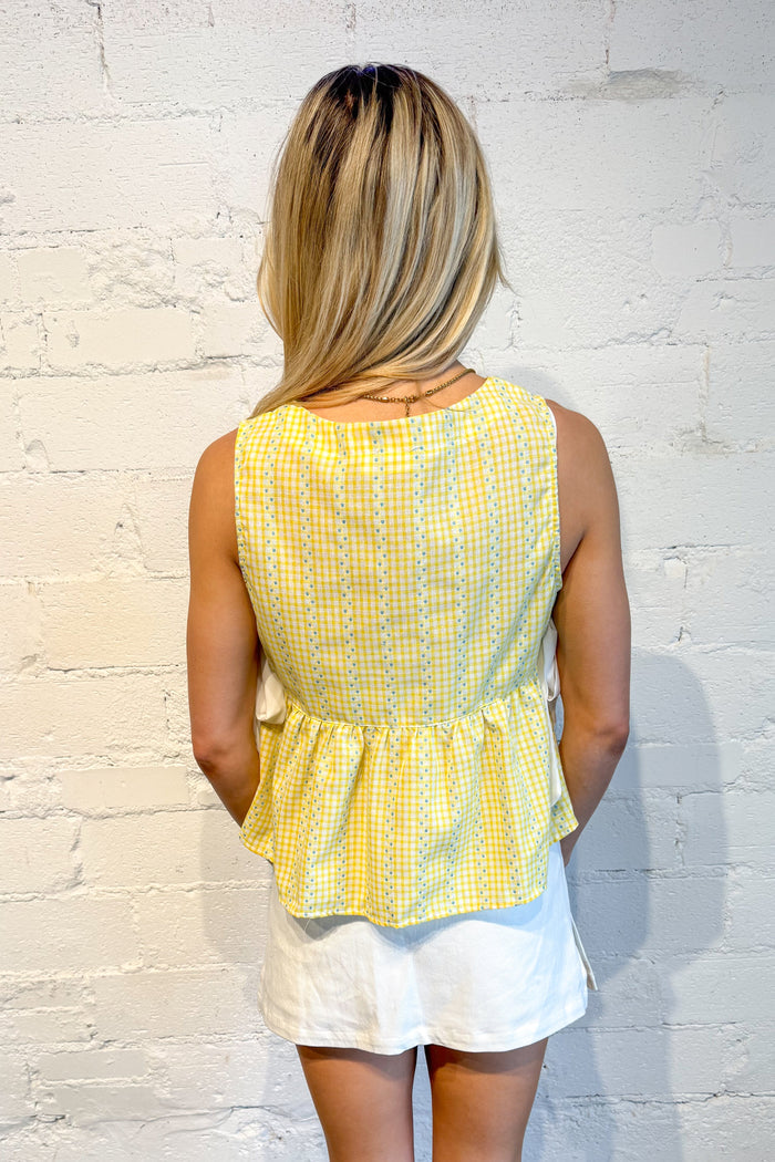 Limoncello top, yellow top, top, tops, dallas boutique, boutique