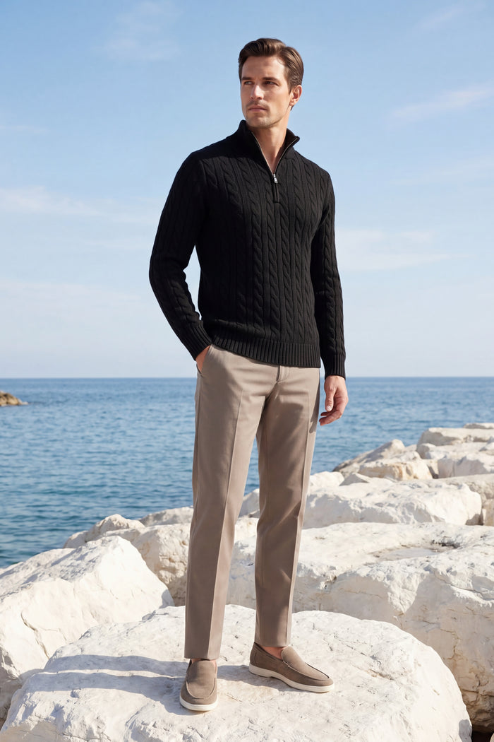 Medici Cable Knit Black