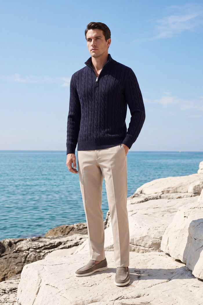Medici Cable Knit Navy