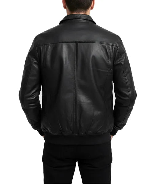 Men’s Top Gun Maverick Bomber Jacket – Brown Leather Classic
