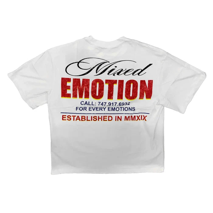 Mixed Emotion - Lottery Tee - White