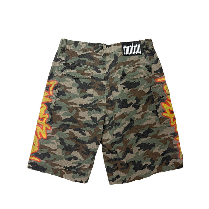 MIXED EMOTION “Battle” Camo Shorts
