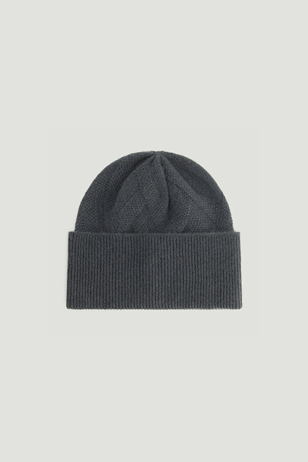 Gray knit beanie on a light gray background | Grid | Exclude