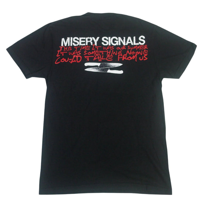 Misery Signals Our Summer - Black T-Shirt back