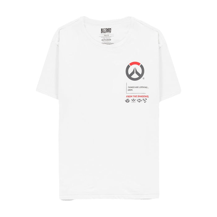 Overwatch Reaper Guns White T-Shirt - Front View
