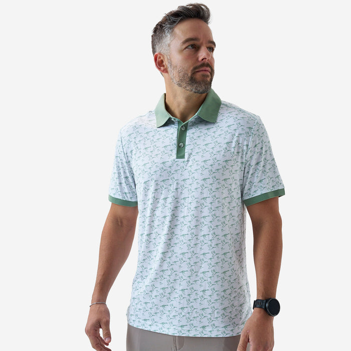 Performance Ringer Polo - Duck Season - White