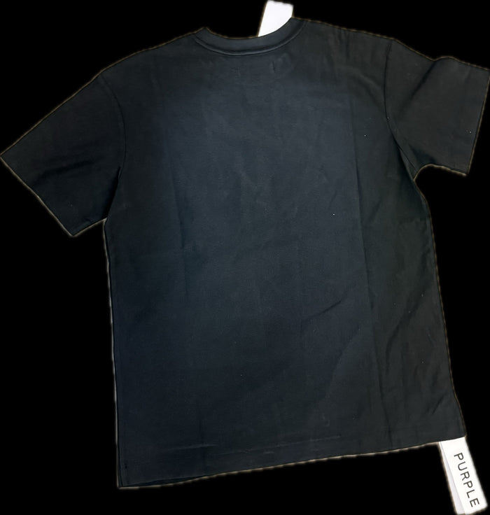 PURPLE TEXTURED SS TEE BLACK BEAUTY P104-TXBC426