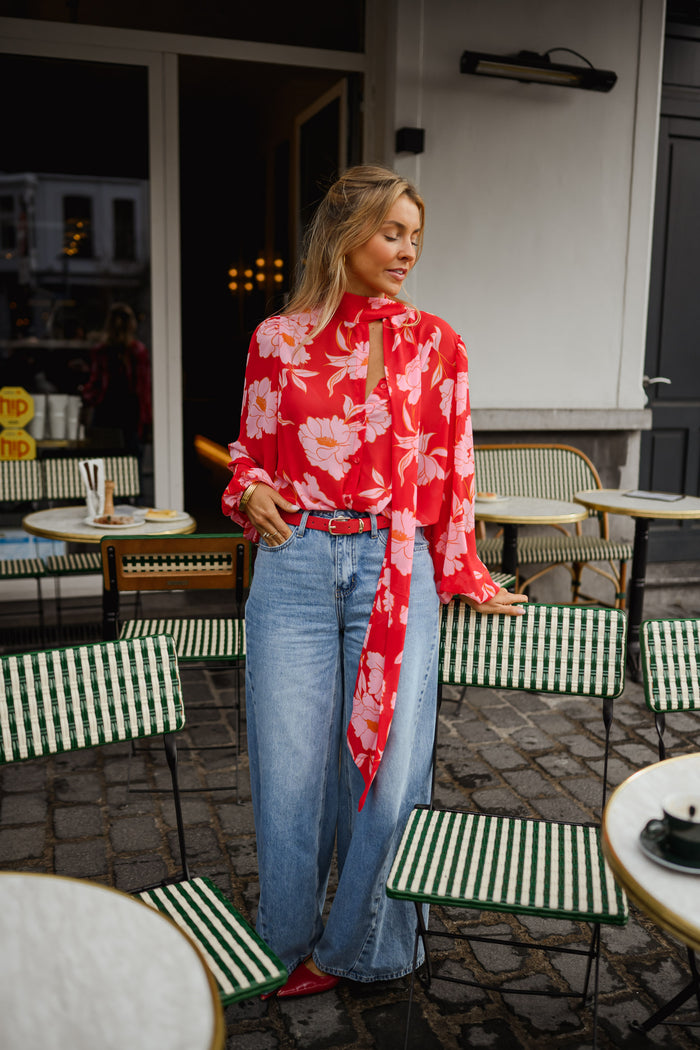 Red Carly Belt