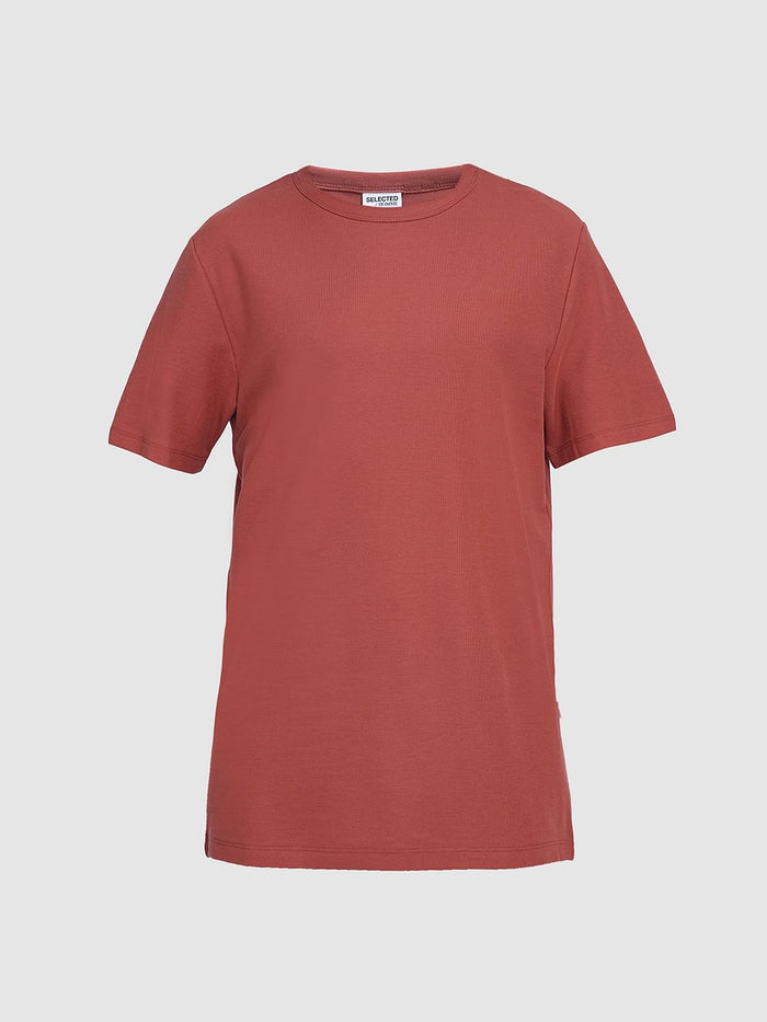 Red Pique Organic Cotton T-Shirt