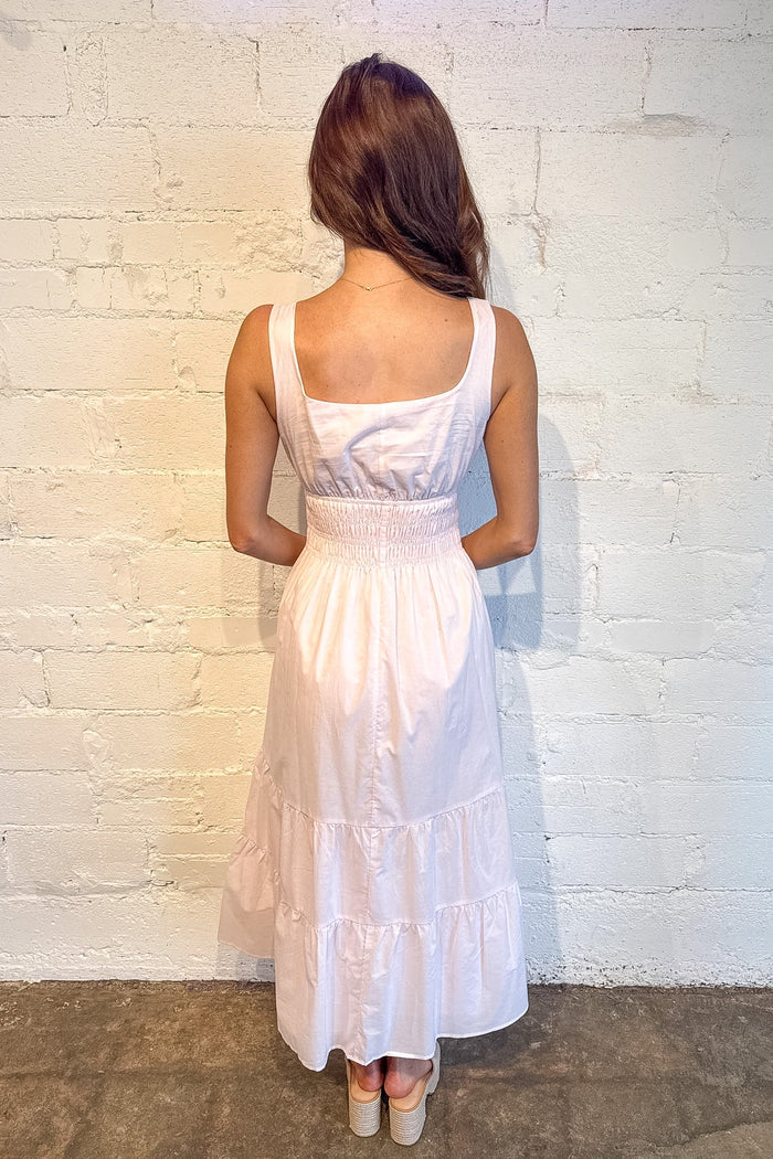 Shay Midi Dress, Midi Dress, Maxi Dresses, Adeline Boutique, Dallas Boutique, Boutique Dress, Easter Dress, White Dress, Spring and Summer Dress