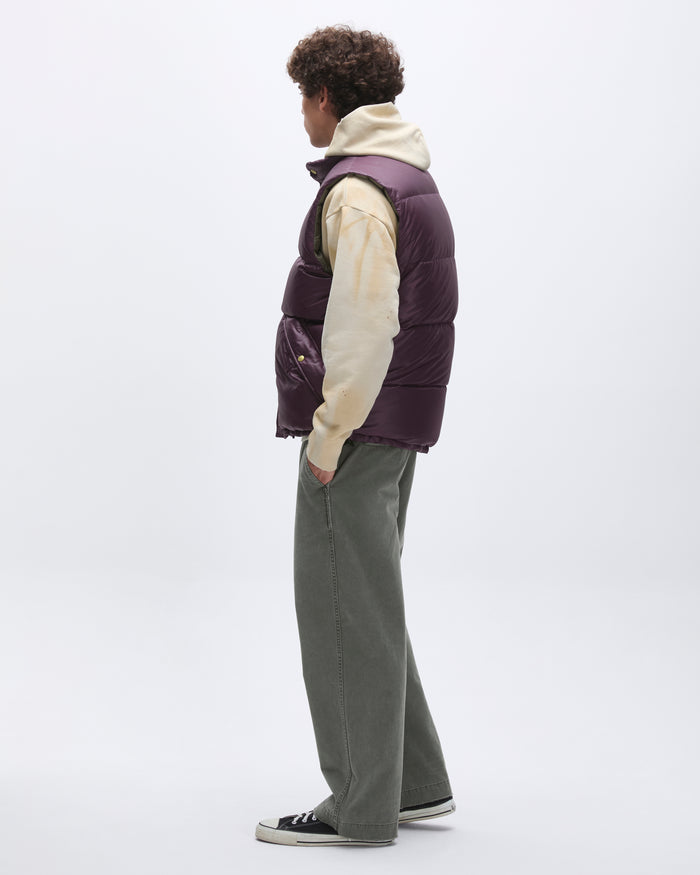 Snowfield Down Vest Burgundy