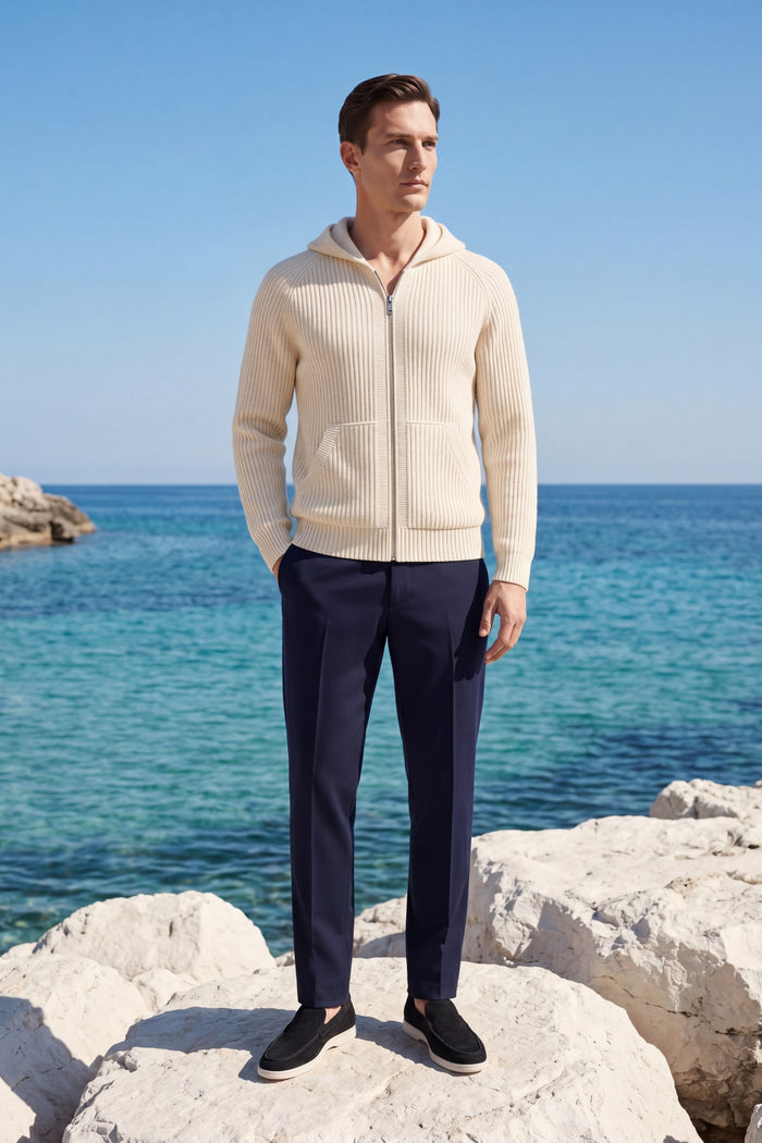 Sorrento Hooded Knit Ivory