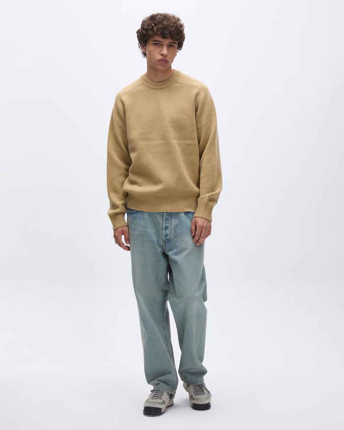 Stock Crewneck Sweater Camel