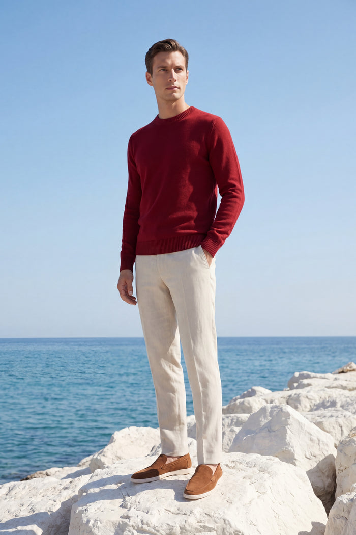 Taviani Cashmere Knit Burgundy