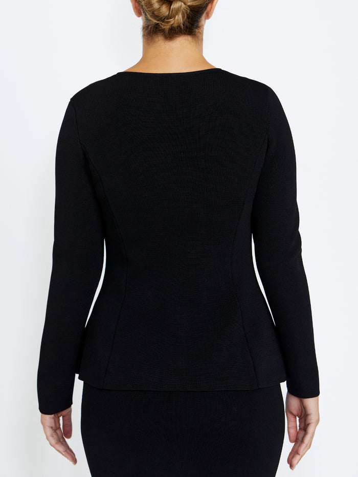 Trinity Black Knit Jacket