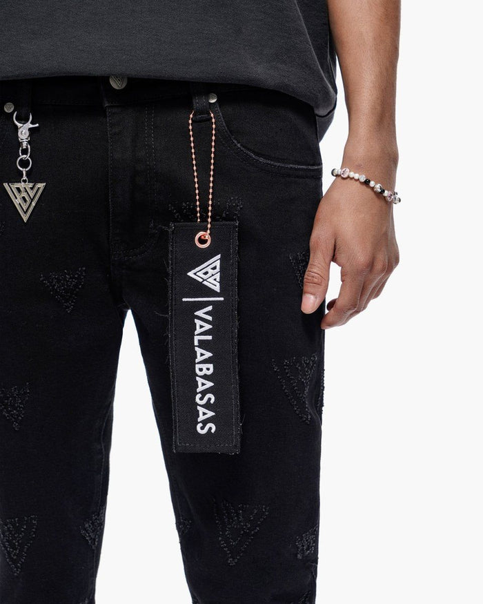 VALABASAS Iso Skinny Jet Black Jeans VLBS-VJ2-1043