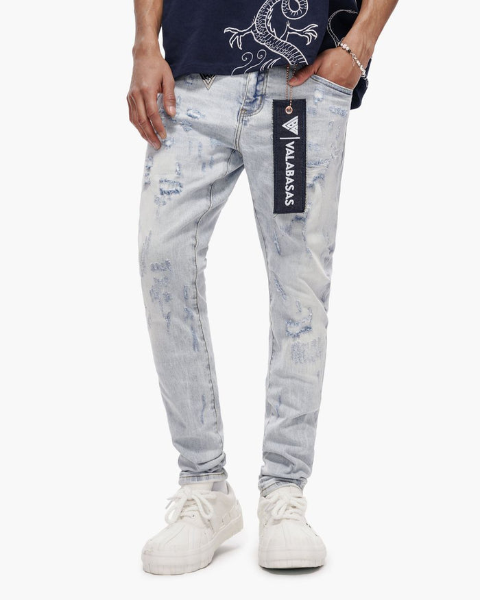 VALABASAS VLBS-VJ1-1011 Collage Skinny Denim