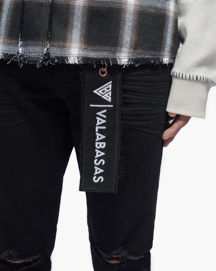 VALABASAS VLBS-VJ1-1015 Mr.Clean Black Skinny Jeans