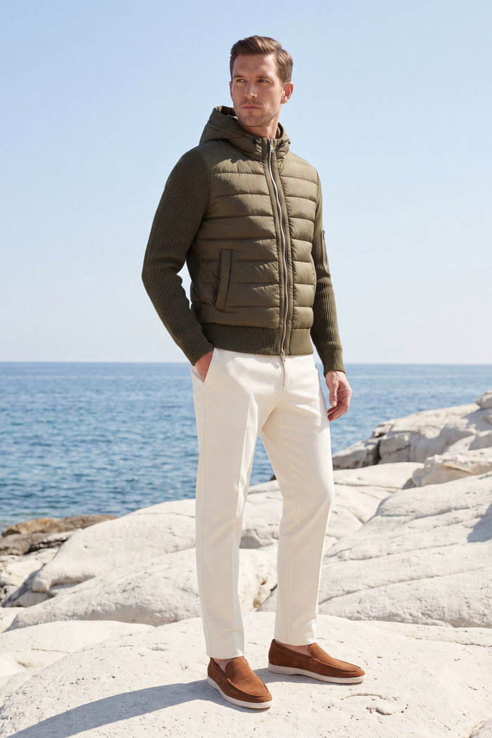 Valmero Hybrid Zip Jacket Green