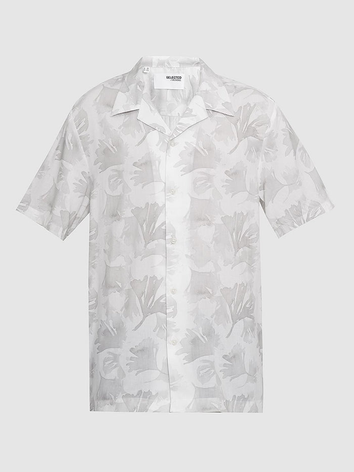 White Printed Organic Cotton Shirt
