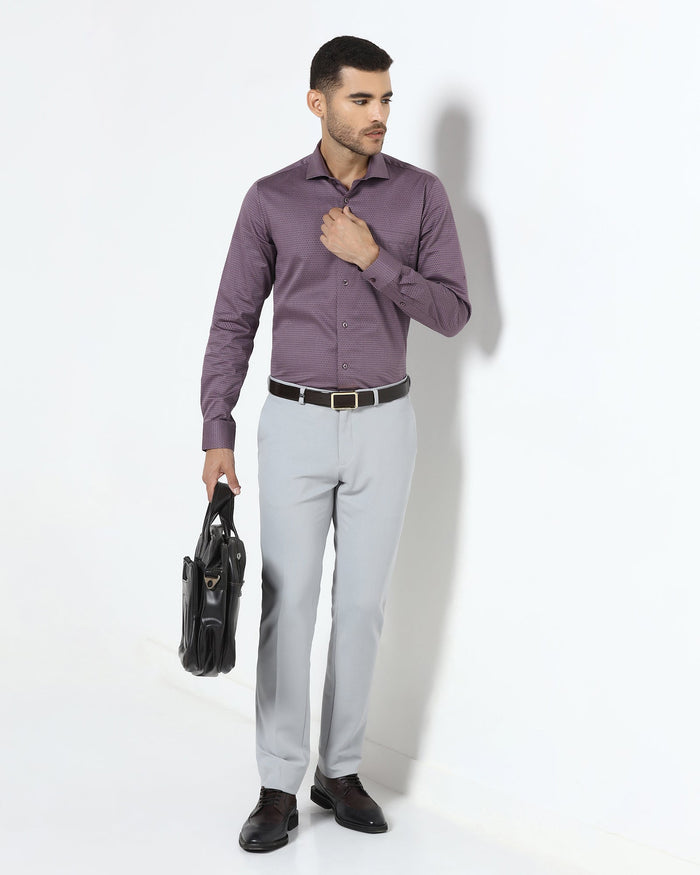 Wine Jacquard Shirt - Pedro