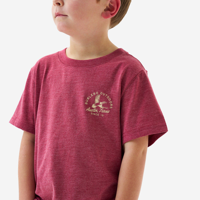Youth Short Sleeve Tee - Classic Duck - Heather Red
